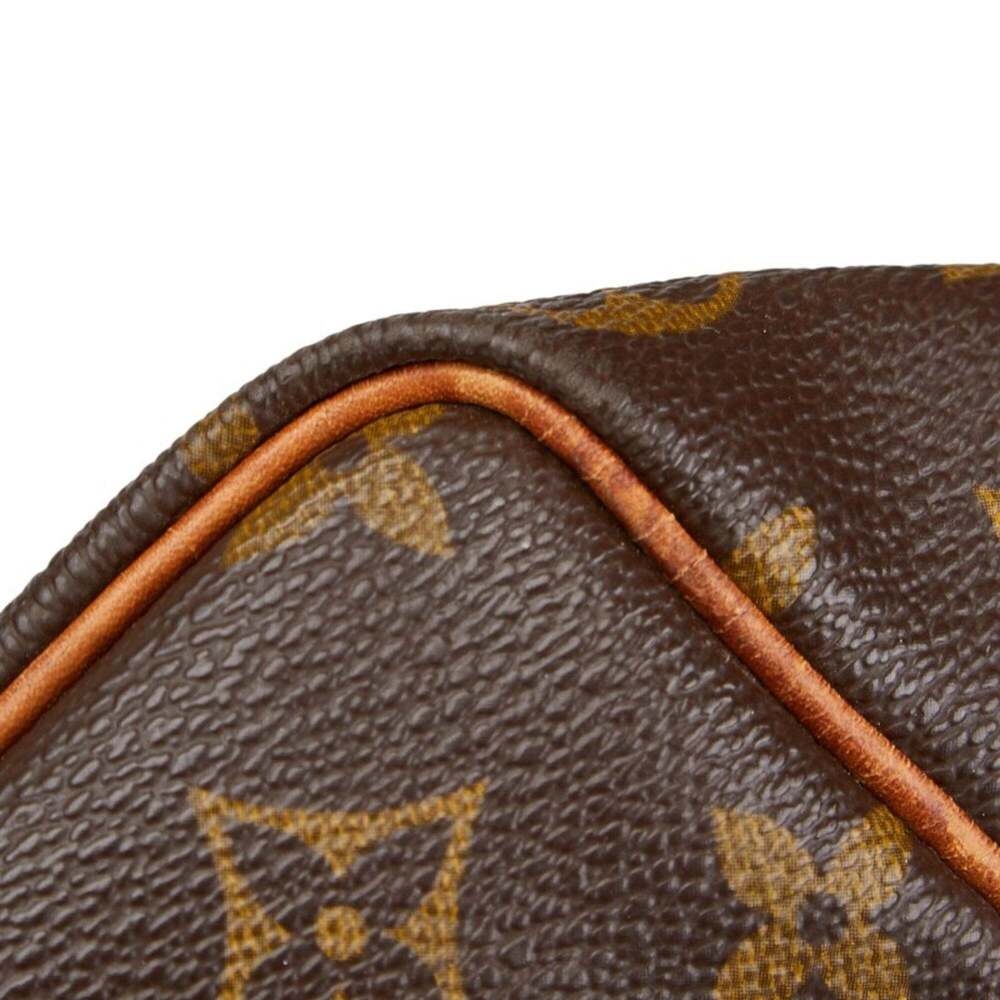 LOUIS VUITTON Authentic Brown Monogram Leather Keepall 50 Boston Bag - Picture 6 of 16